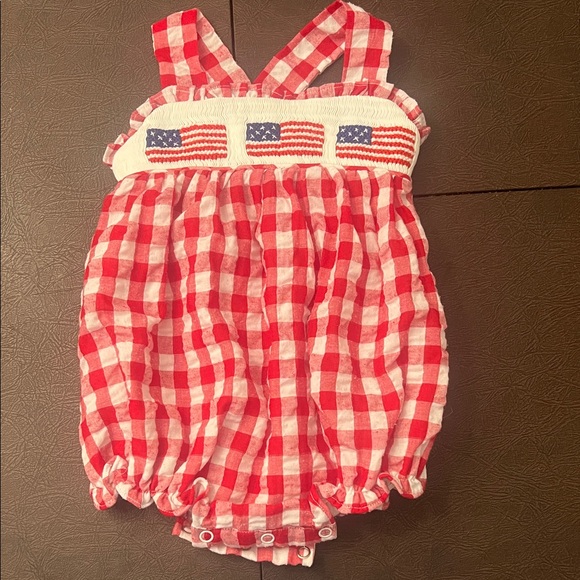 Red Checkered Kids Bodysuit - Picture 1 of 1